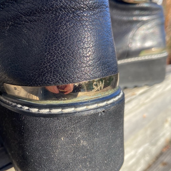 Stuart Weitzman Attackit Bootie Black Leather Hiker Boot Women's Size 6 - Picture 11 of 16